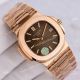 Swiss Grade Patek Philippe Nautilus PPF Cal.324 Rose Gold Brown Dial Watch 40mm (6)_th.jpg